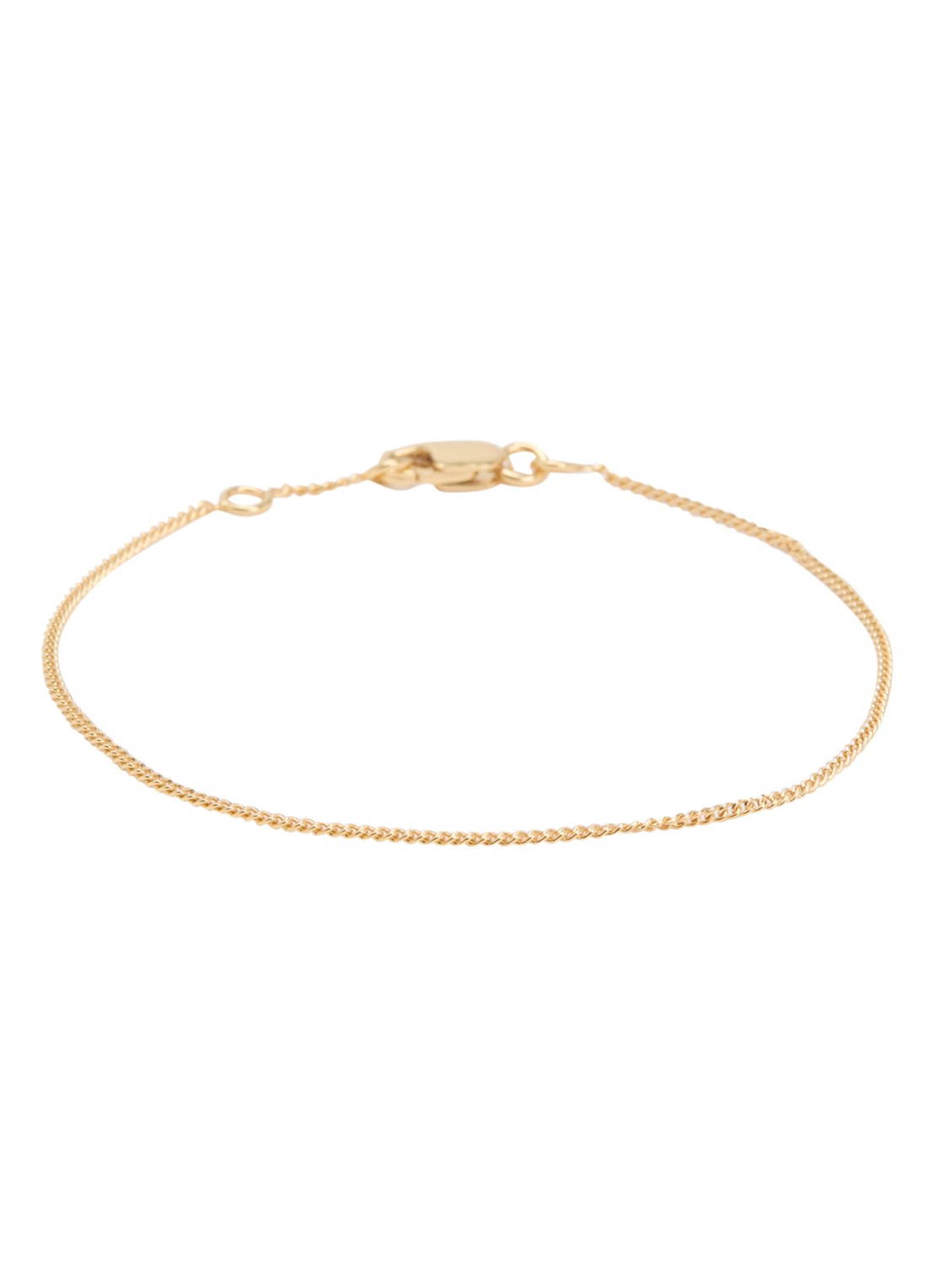Anna + Nina Gourmet armband verguld - voorkant 2 goud