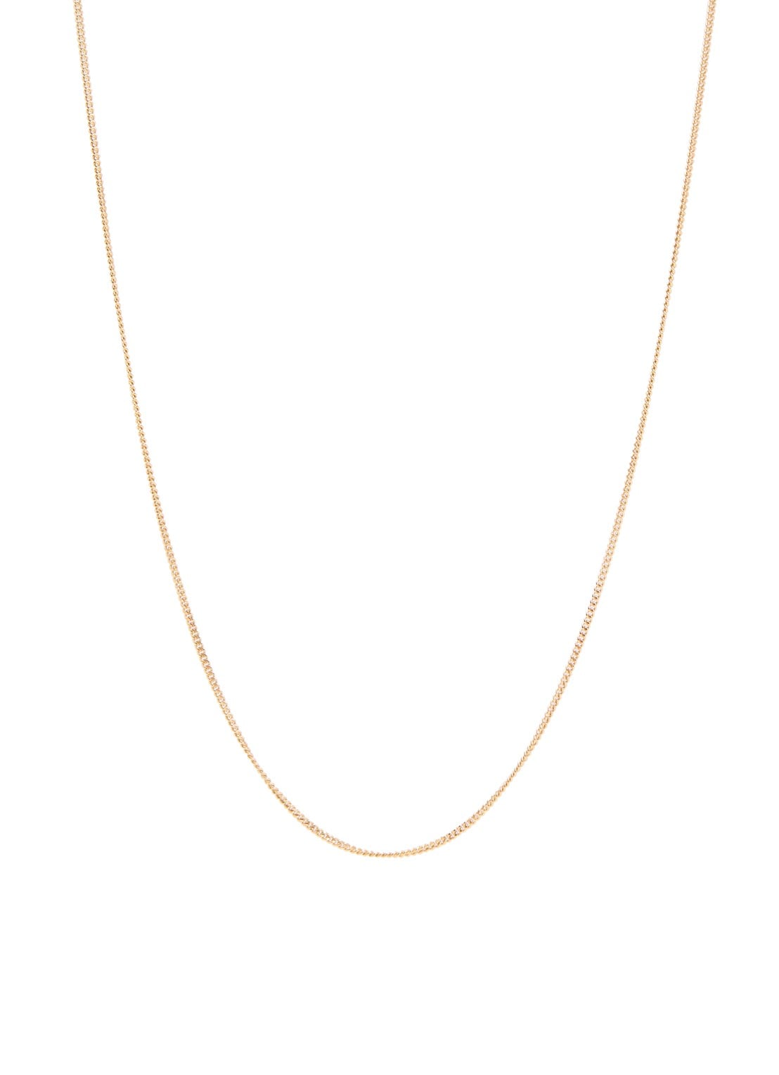 Anna + Nina Gourmet ketting verguld - voorkant goud