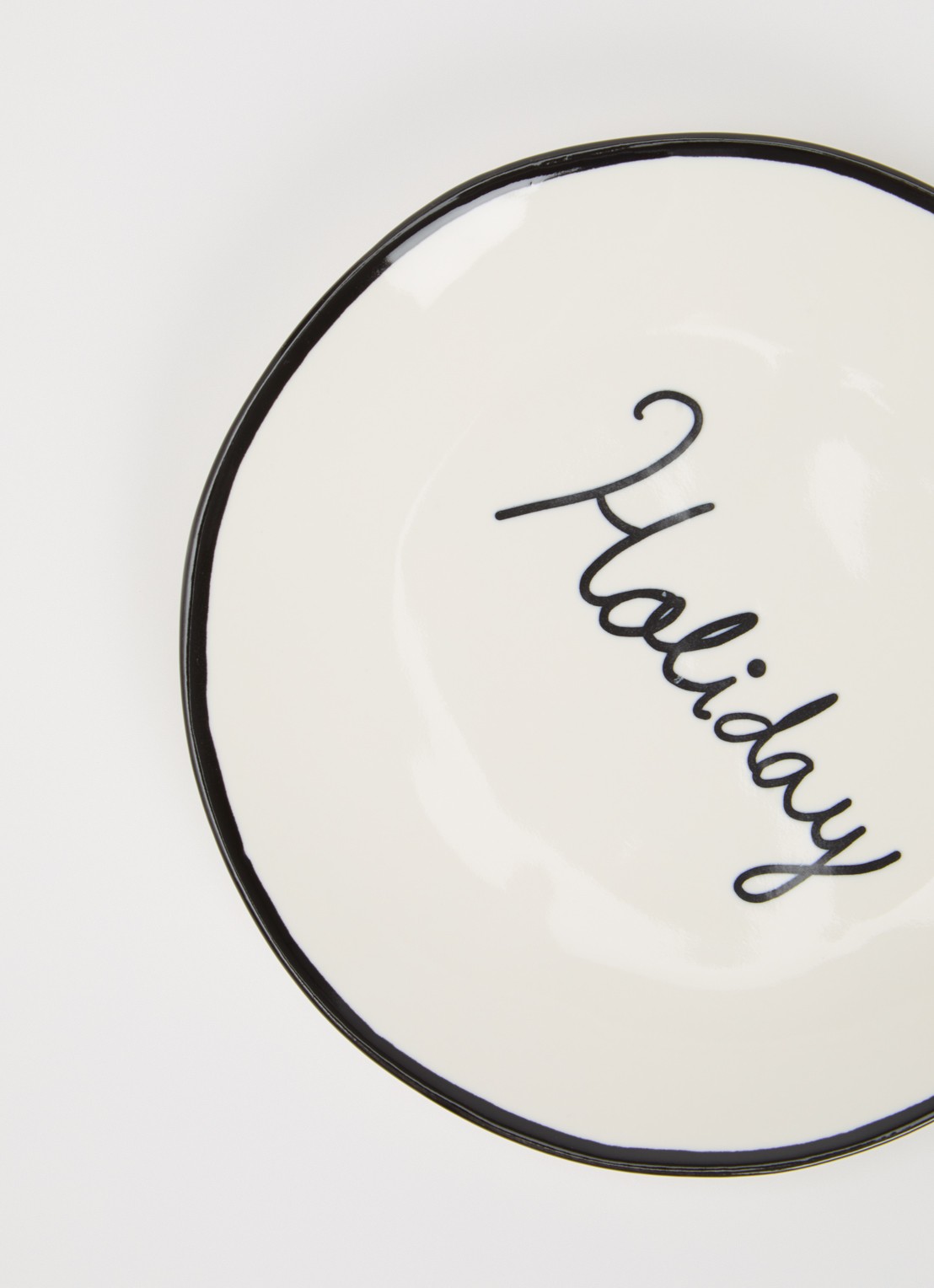 Anna + Nina Holiday gebaksbordje 15 cm - detail 3 gebroken wit