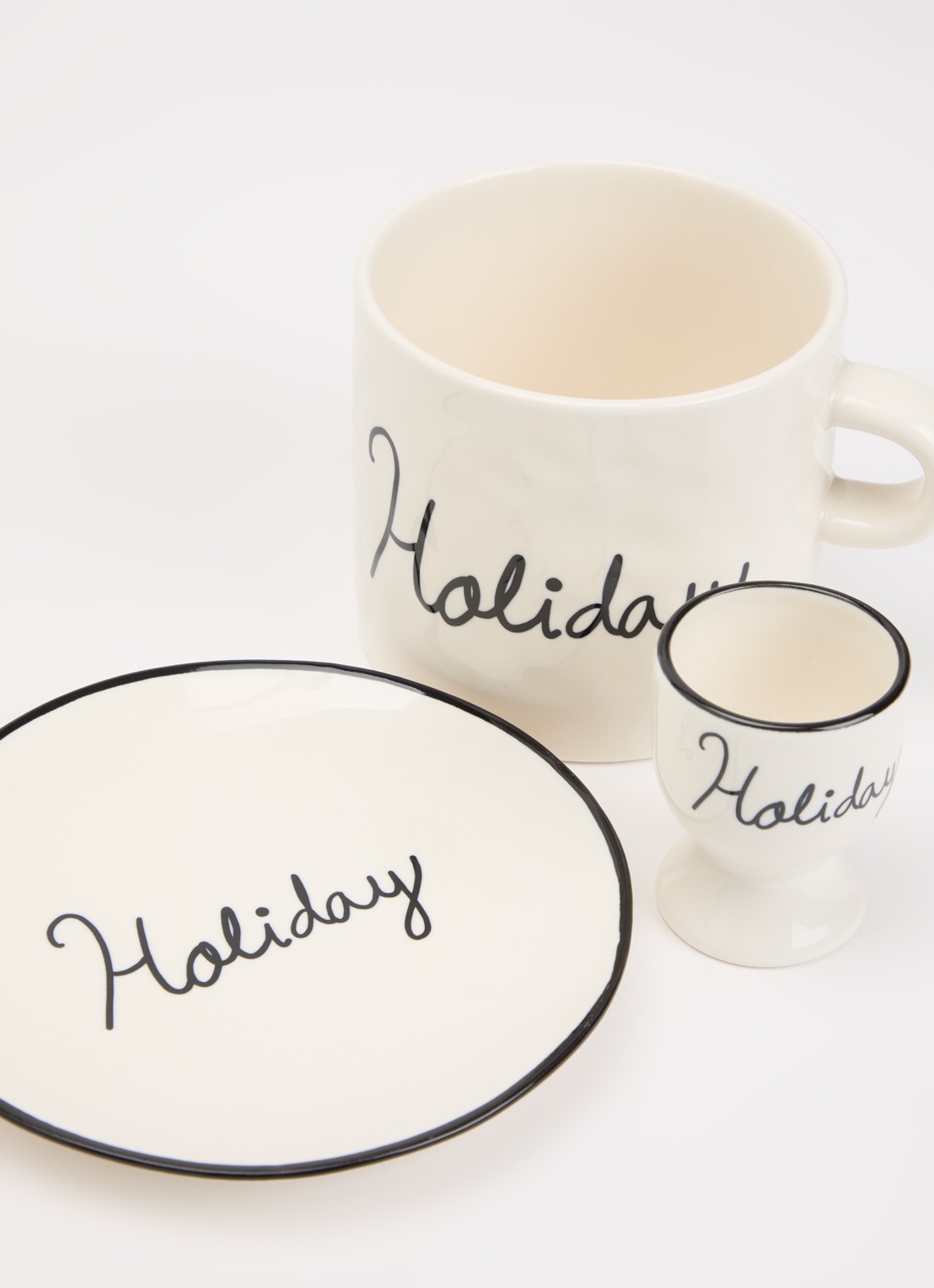 Anna + Nina Holiday serviesset 3-delig - voorkant 2 gebroken wit