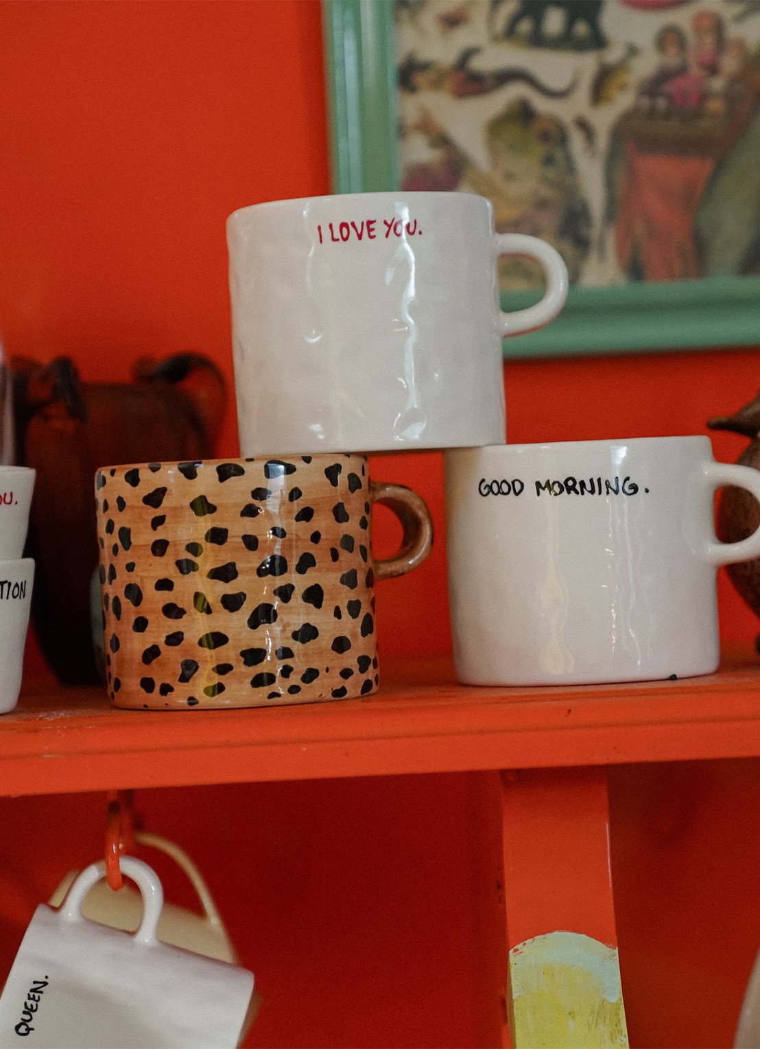 Anna + Nina I Love You Breakfast serviesset 3-delig - achterkant multicolor