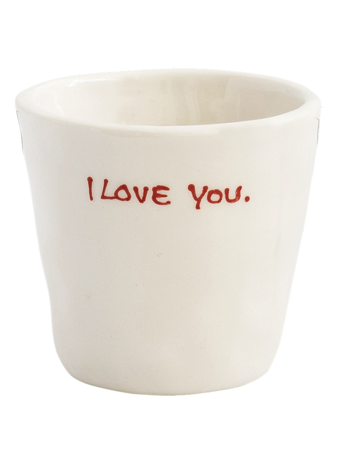 Anna + Nina I Love You espressokopje 10 cl - detail wit