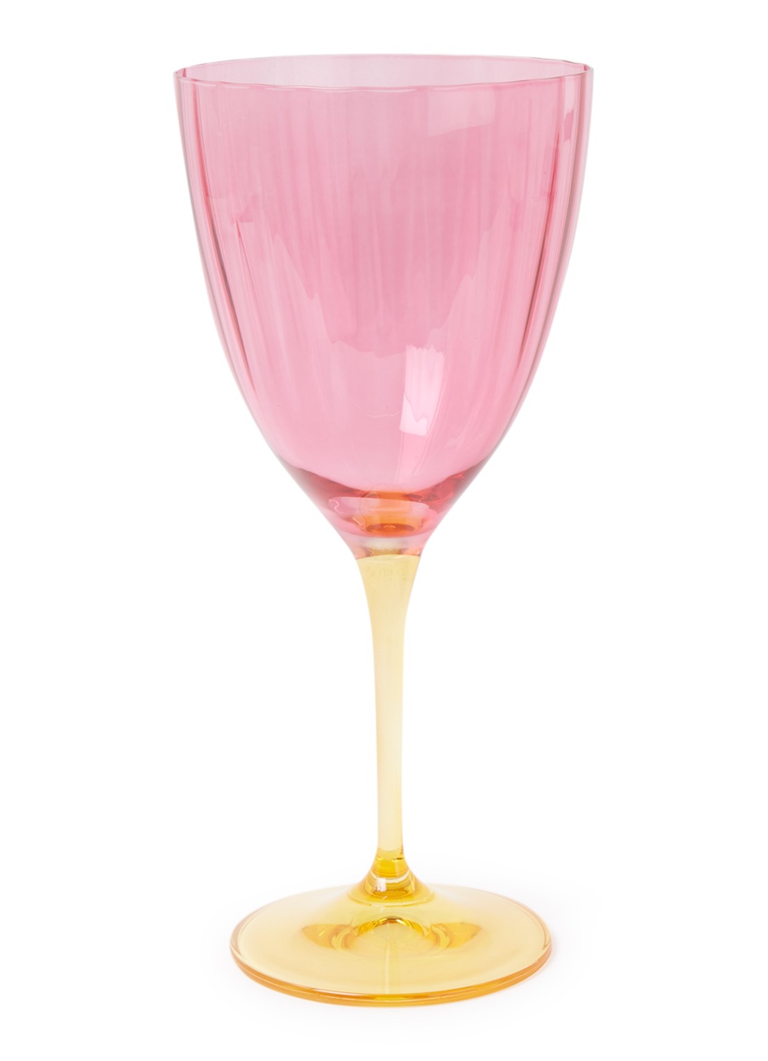 Anna + Nina Jazzy wijnglas 25 cl - voorkant 2 roze