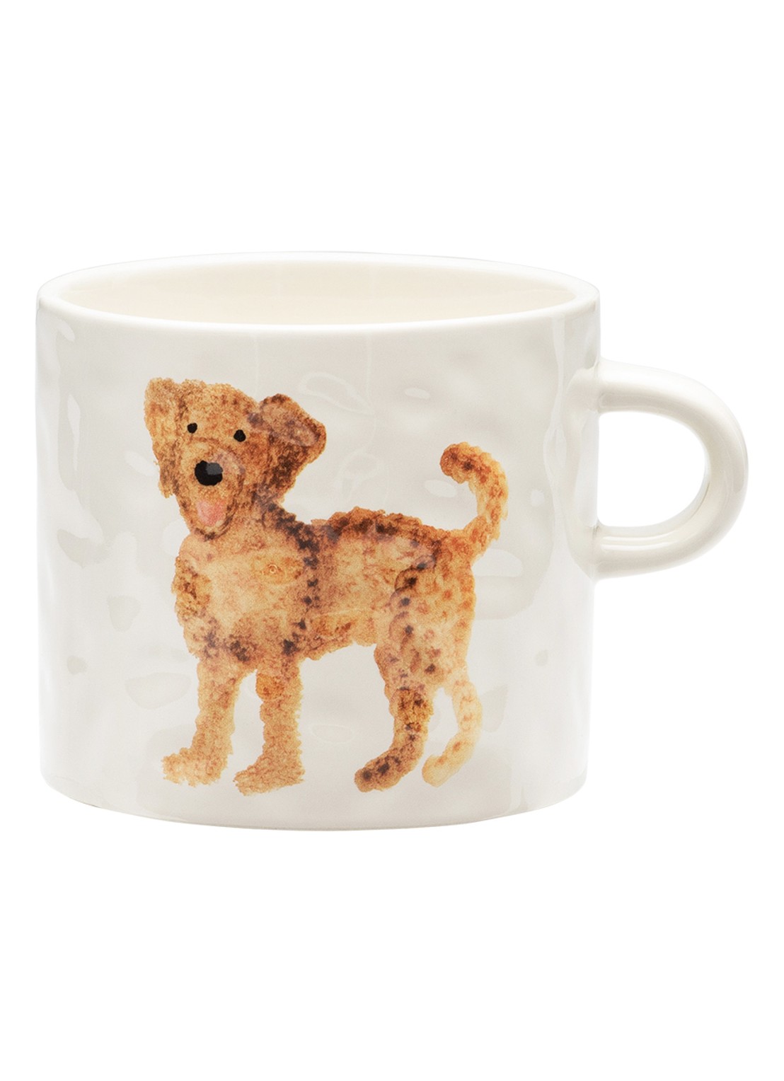 Anna + Nina Labradoodle mok 50cl - voorkant wit