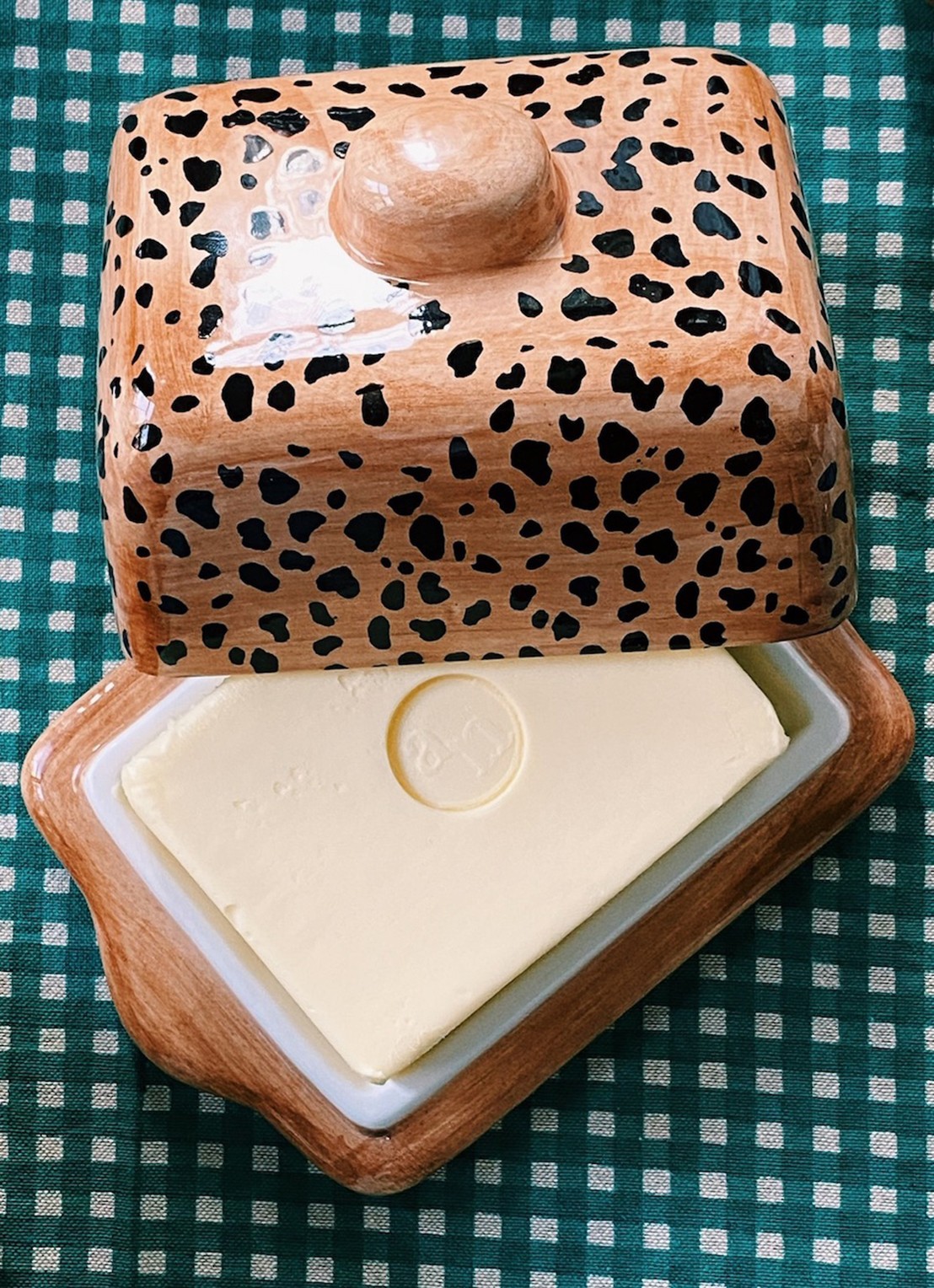Anna + Nina Leopard botervloot 16,5 cm - detail bruin