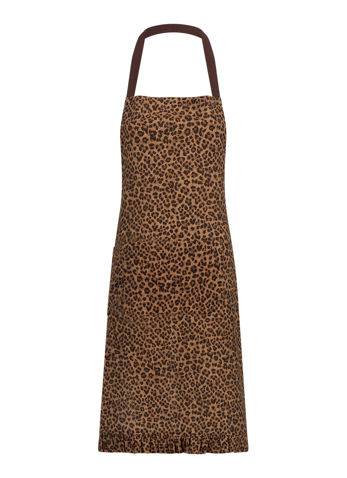 Anna + Nina Leopard keukenschort - voorkant 2 multicolor