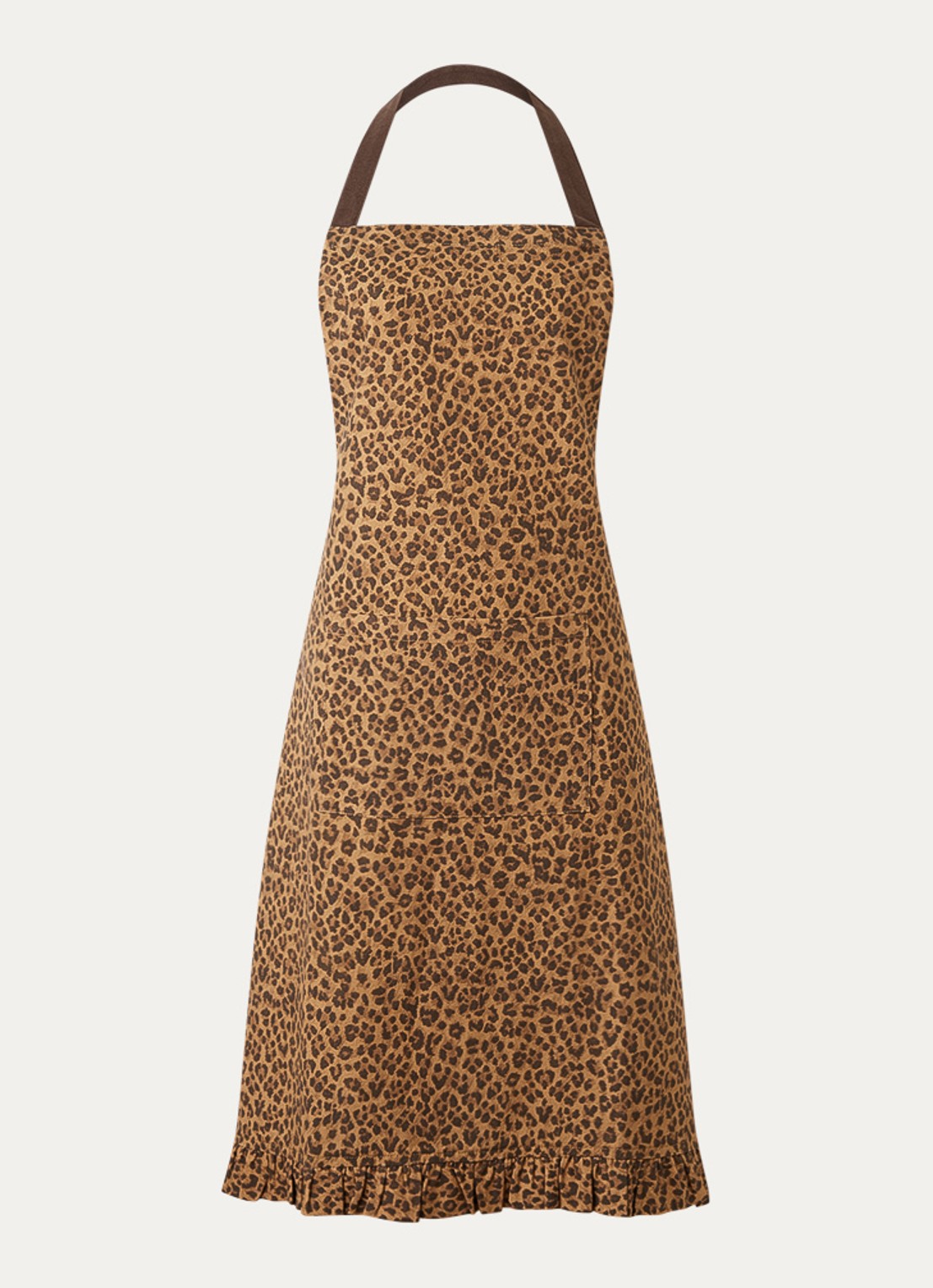 Anna + Nina Leopard keukenschort - voorkant 3 multicolor