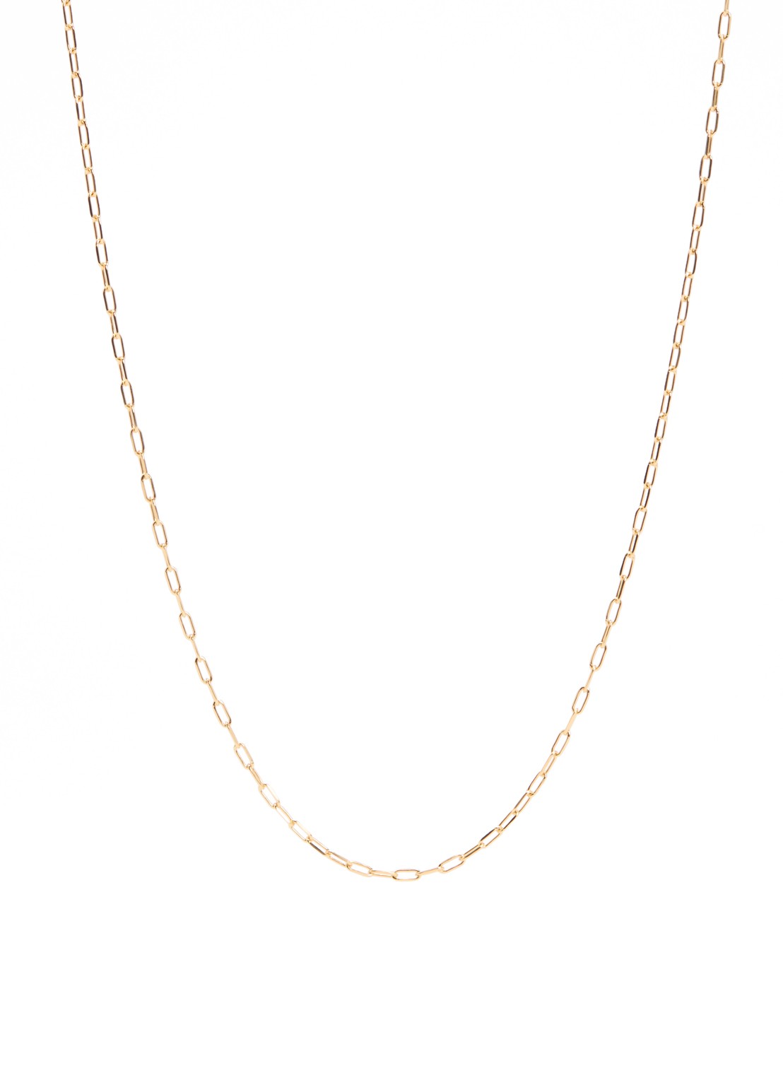 Anna + Nina Link ketting verguld - voorkant 5 goud