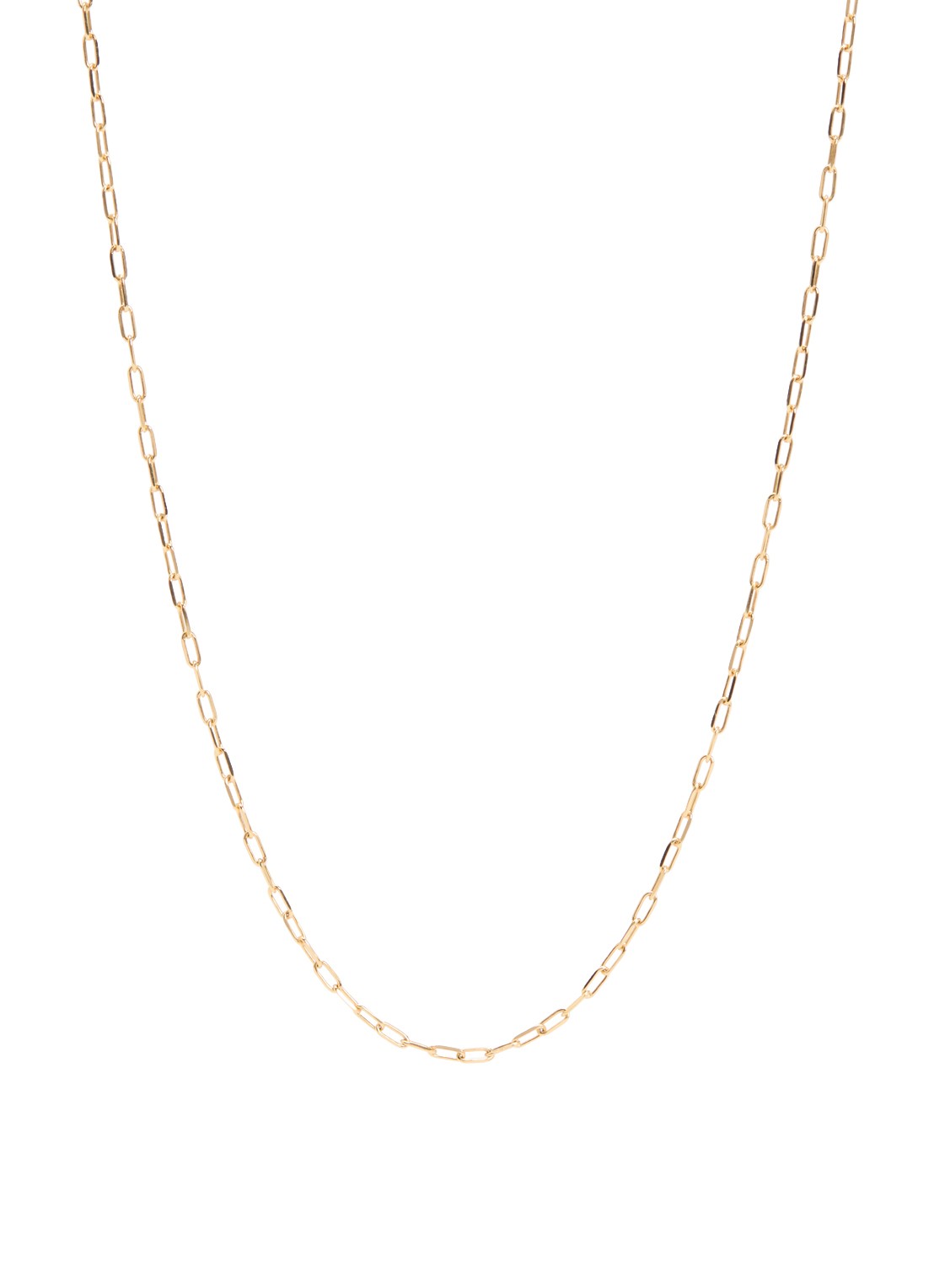 Anna + Nina Link ketting verguld - voorkant 7 goud