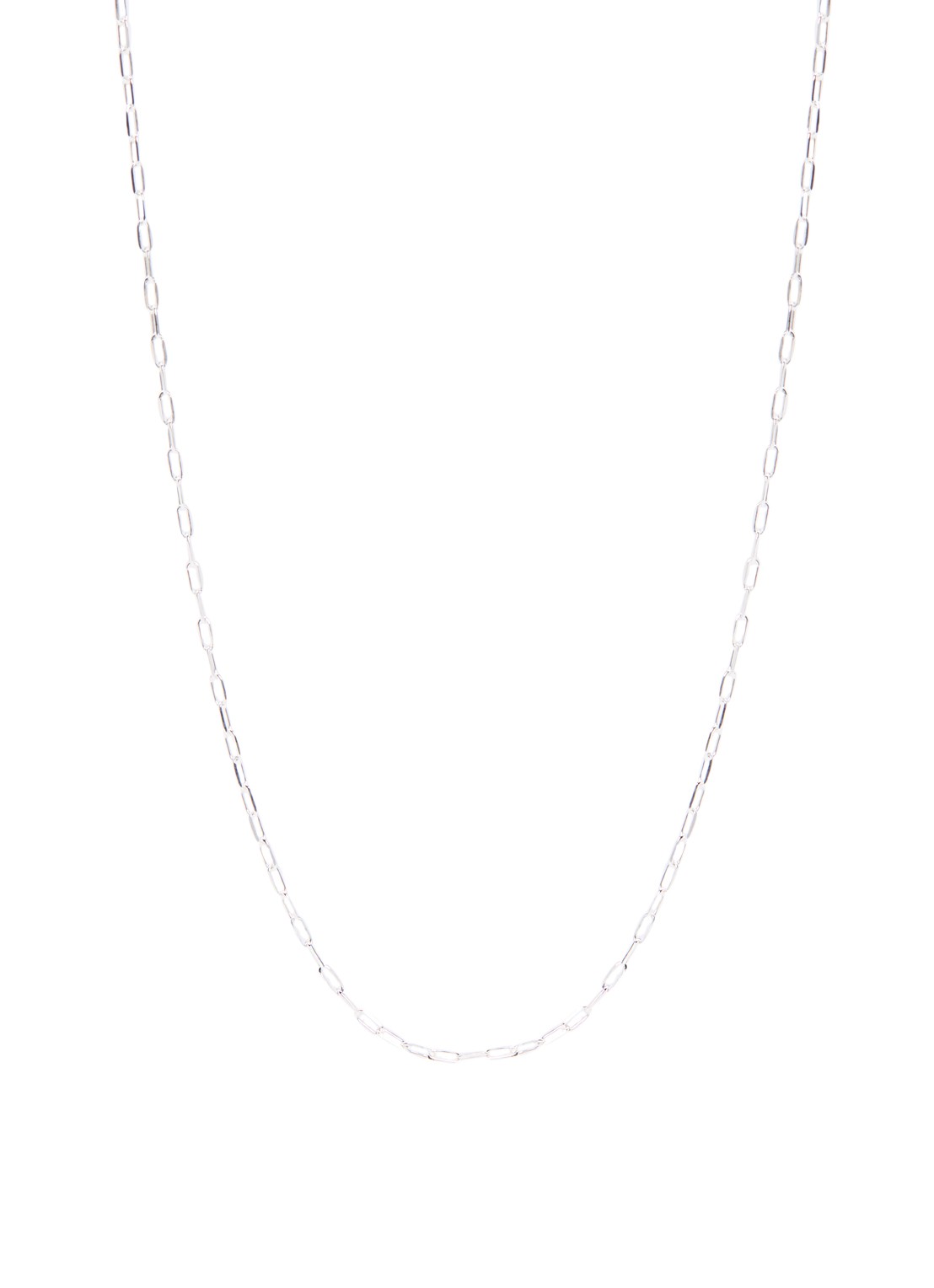 Anna + Nina Link ketting verguld - voorkant zilver