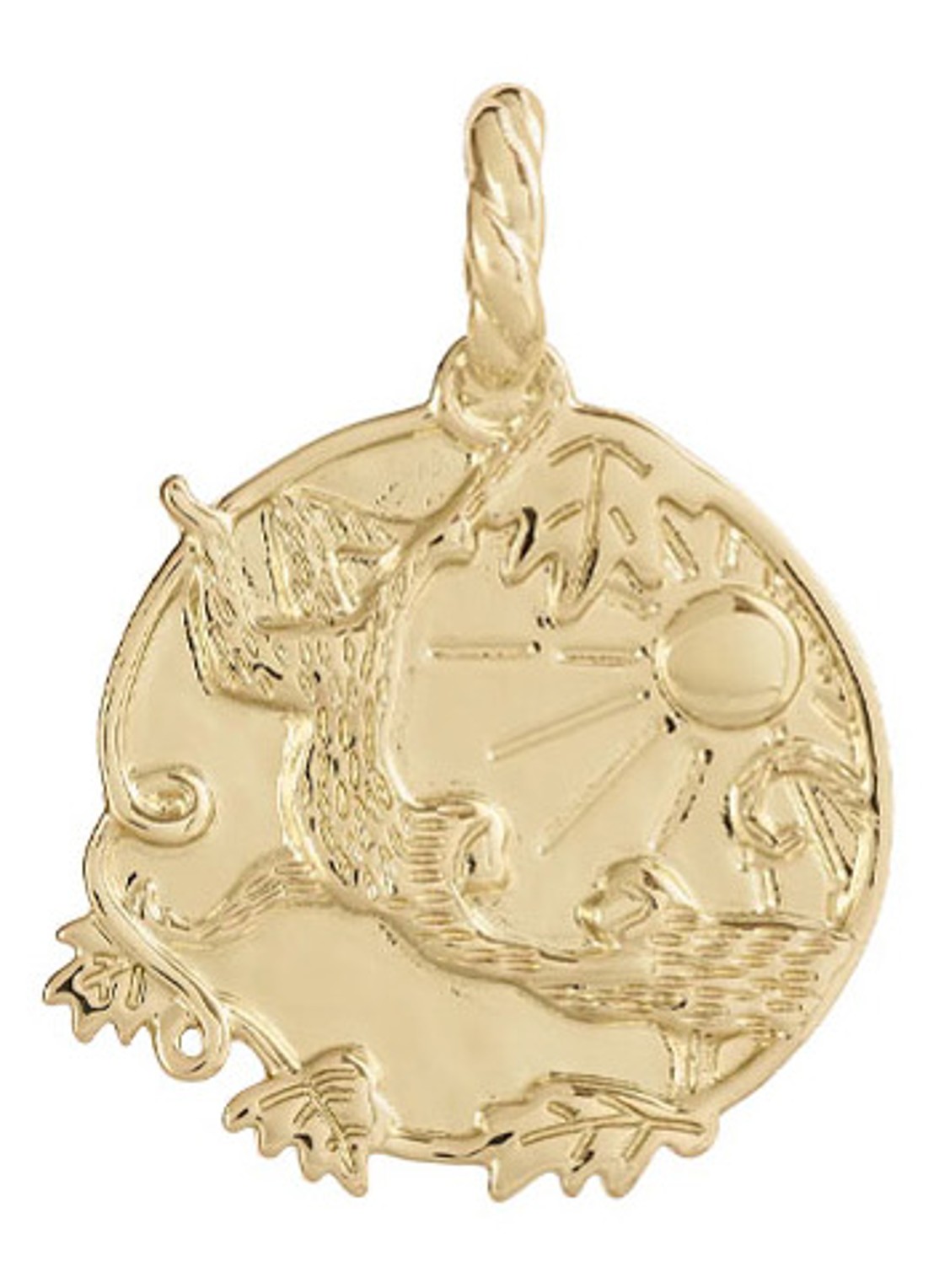 Anna + Nina Memorable friendship hanger verguld  - voorkant goud