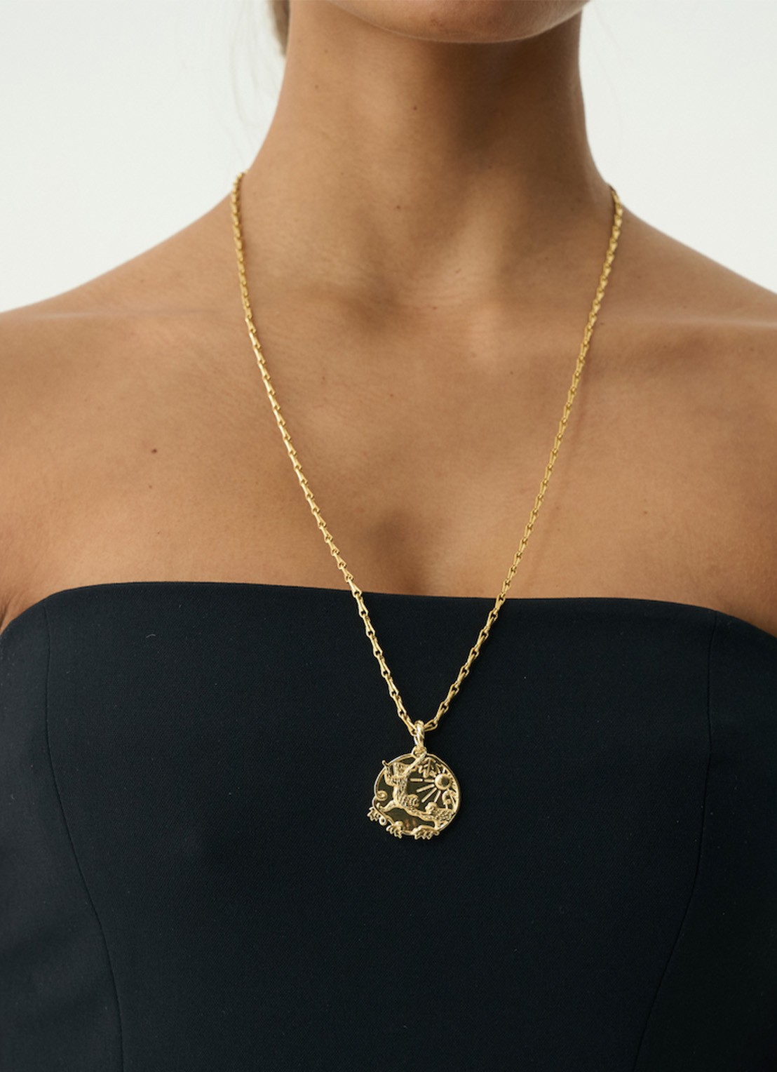 Anna + Nina Memorable friendship hanger verguld  - voorkant 2 goud