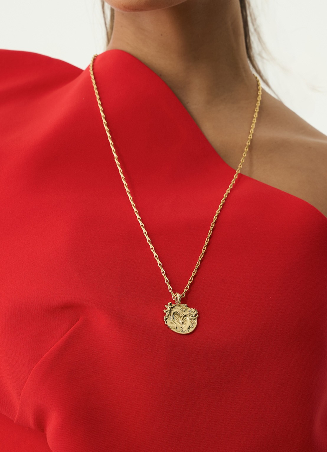 Anna + Nina Memorable love hanger verguld - voorkant 2 goud