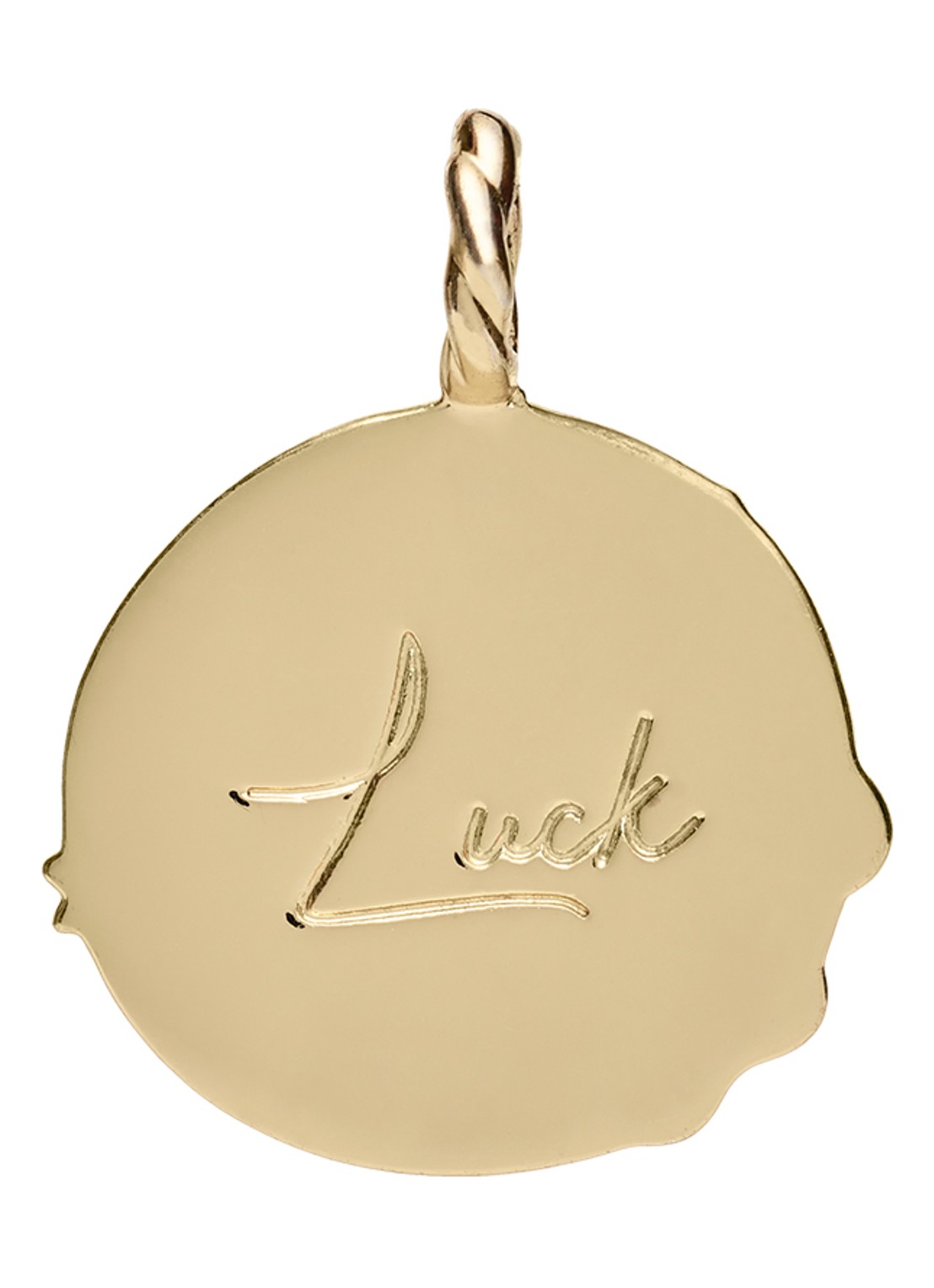Anna + Nina Memorable luck hanger verguld - detail 3 goud