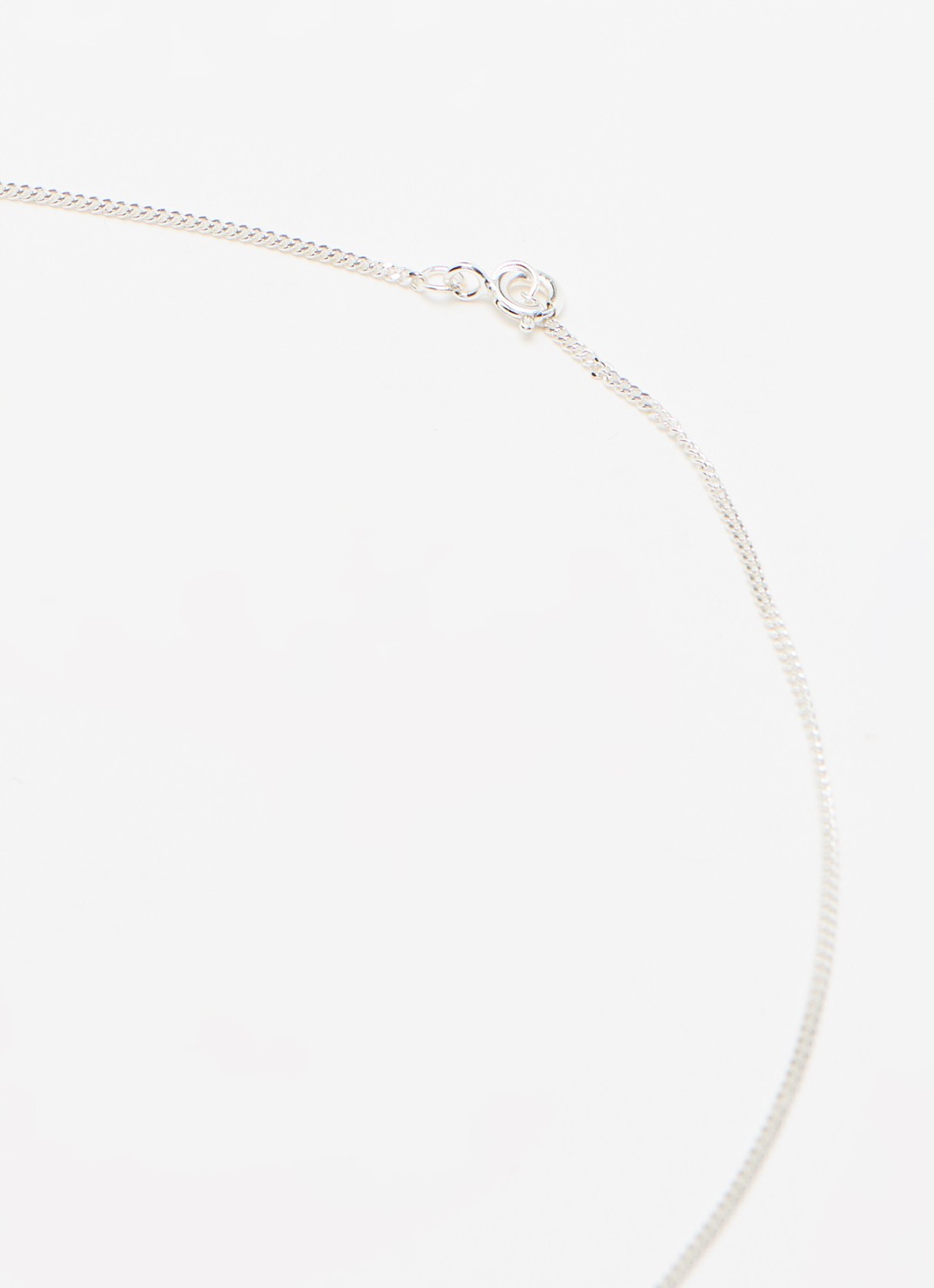 Anna + Nina Mix It Up ketting met hanger - detail 3 zilver