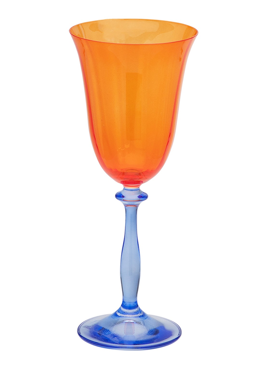 Anna + Nina Paradise witte wijnglas 20 cl - voorkant 2 multicolor