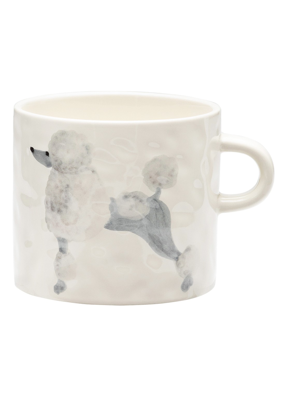 Anna + Nina Poodle mok 50 cl - voorkant wit