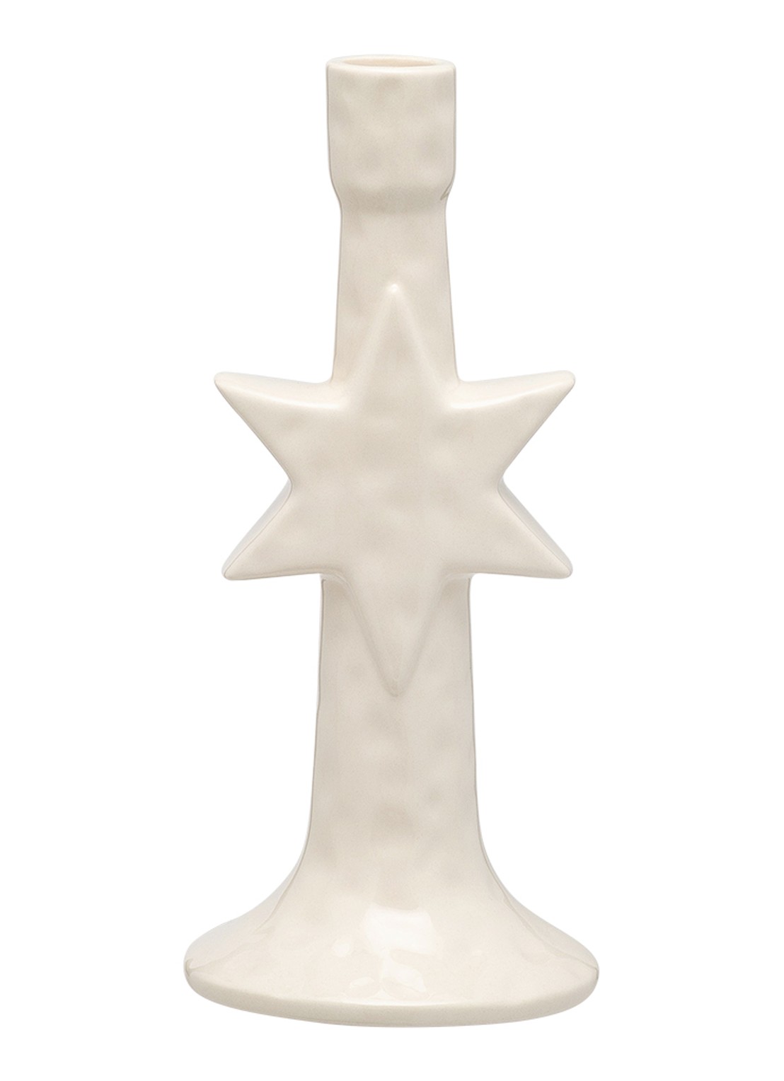 Anna + Nina Radiant Hope kandelaar 22 cm - voorkant 2 wit