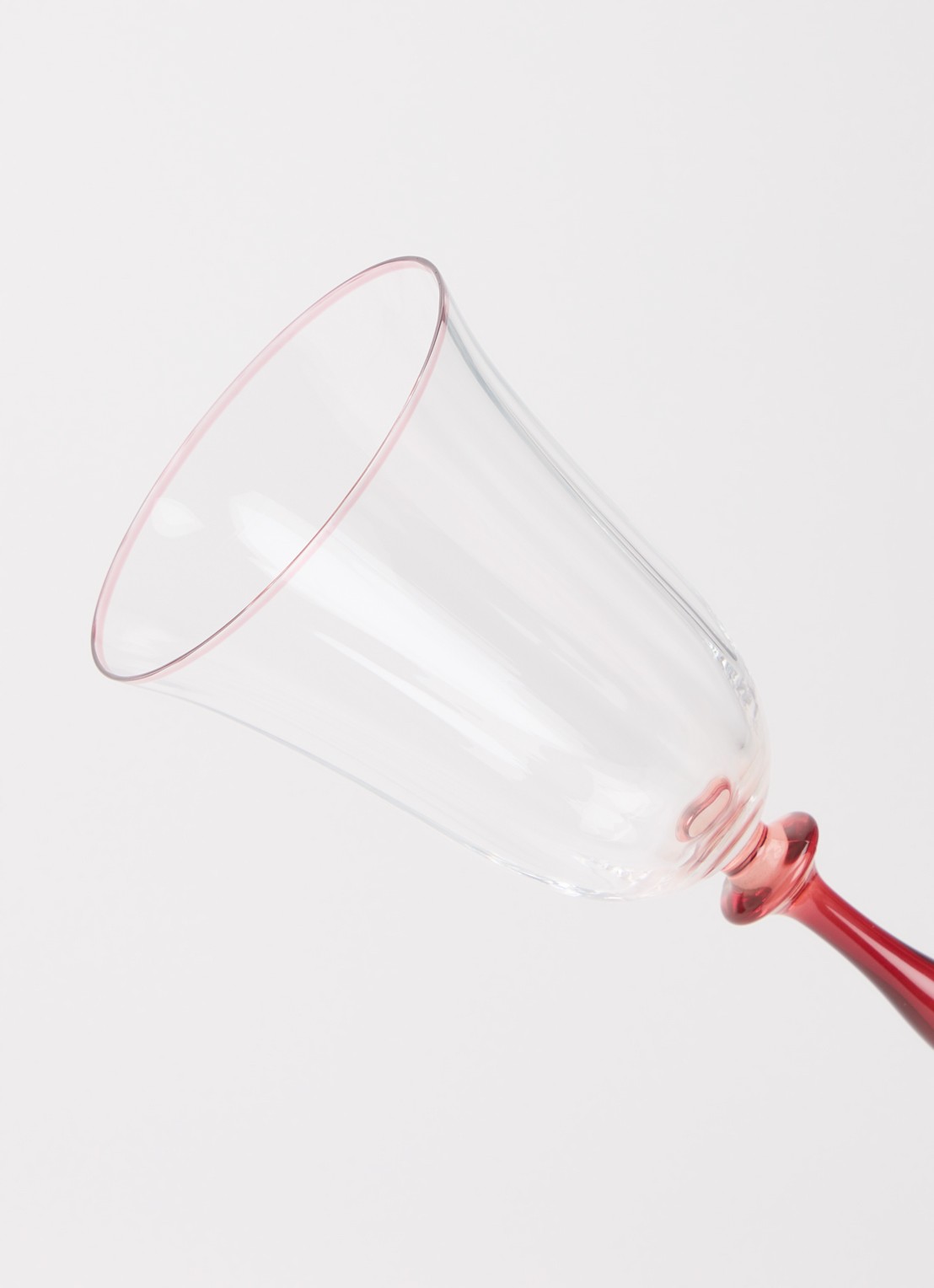 Anna + Nina Ruby Optic wijnglas 25 cl - detail rood