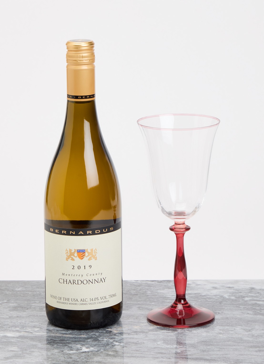 Anna + Nina Ruby Optic wijnglas 25 cl - voorkant 3 rood