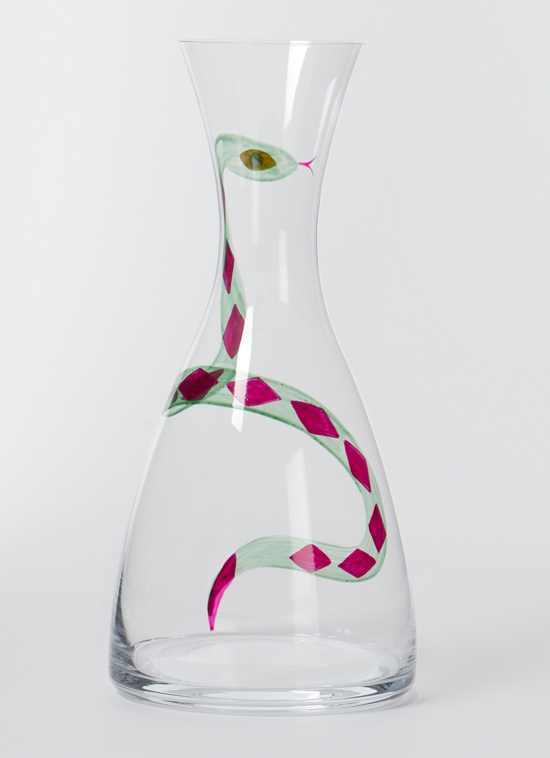 Anna + Nina Serpent waterkaraf 1,3 liter - voorkant 2 transparant