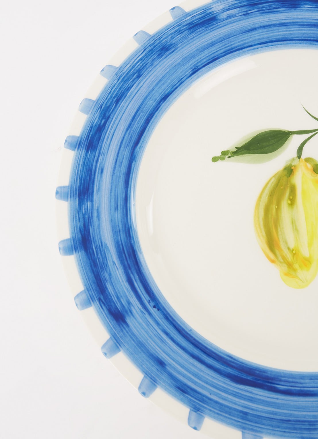 Anna + Nina Sicilian Lemon gebaksbordje 15 cm - detail 3 geel