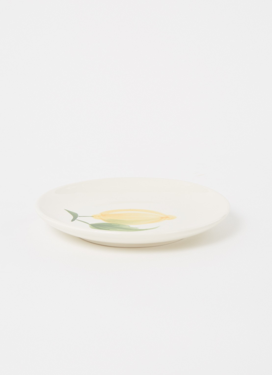 Anna + Nina Sicilian Lemon gebaksbordje 15 cm - voorkant 2 geel