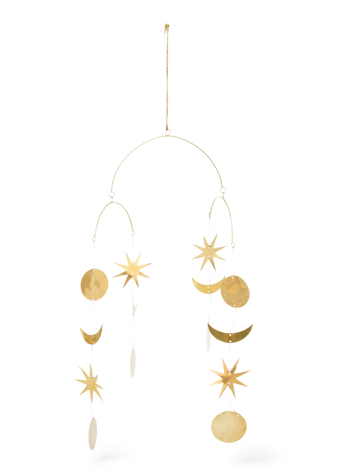 Anna + Nina Silent Night mobiel 35 cm - voorkant 2 goud