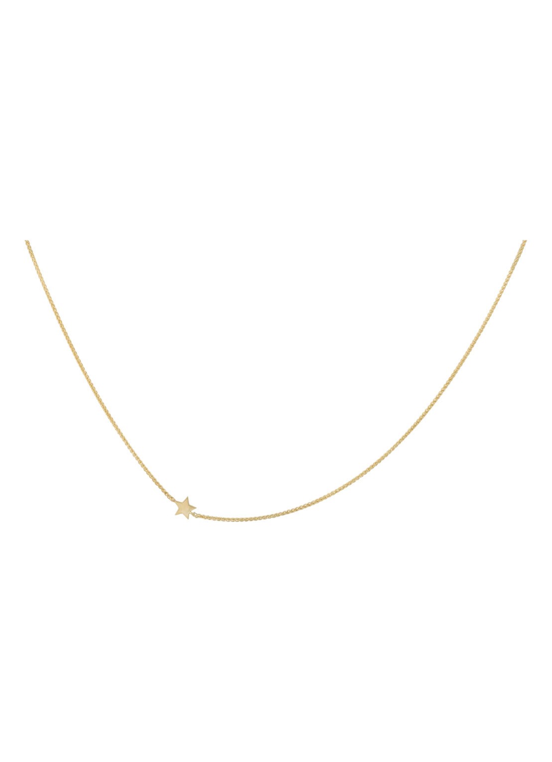 Anna + Nina Stellar Short ketting verguld - voorkant 2 goud