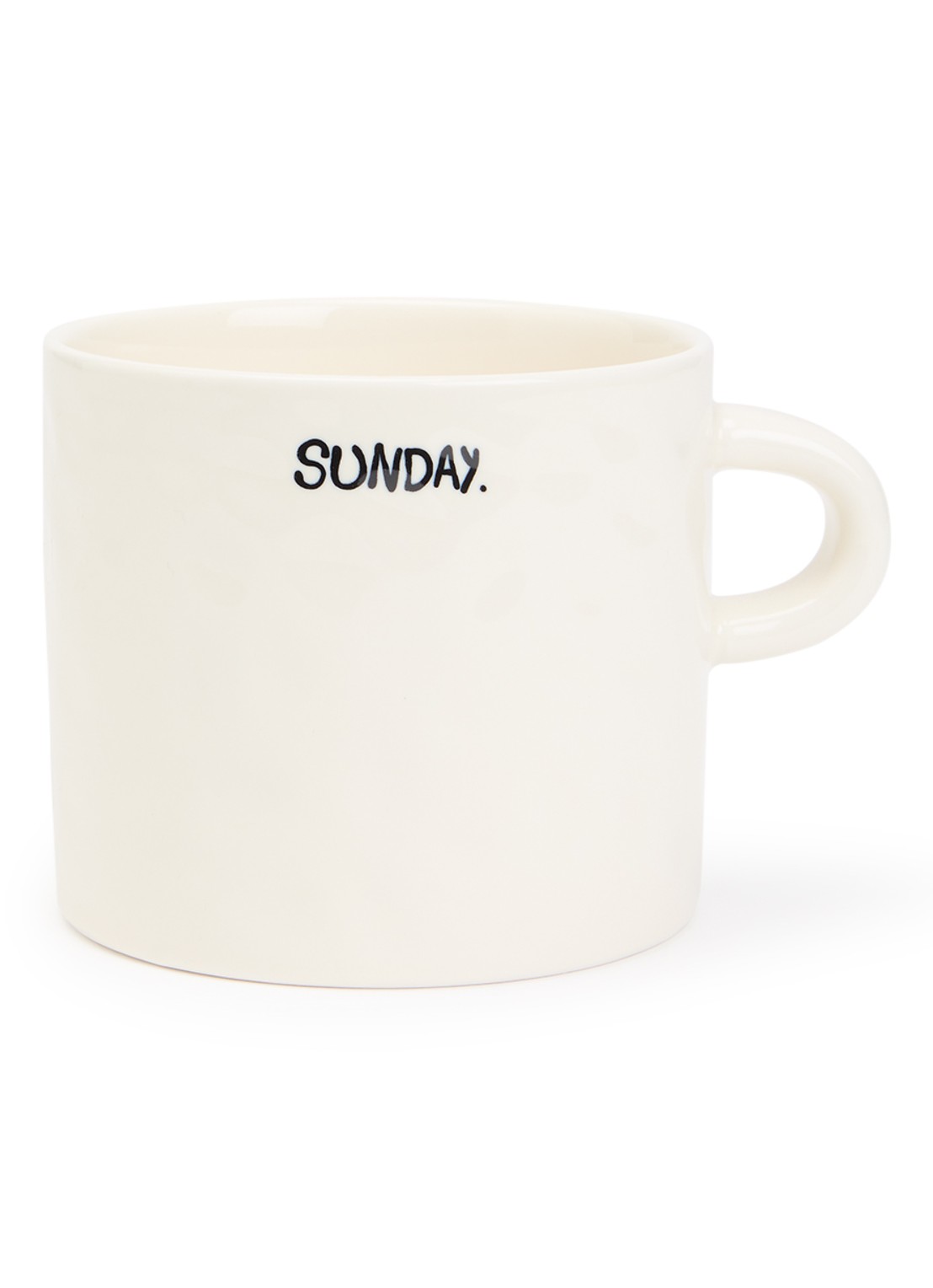 Anna + Nina Sunday mok 50 cl  - voorkant wit