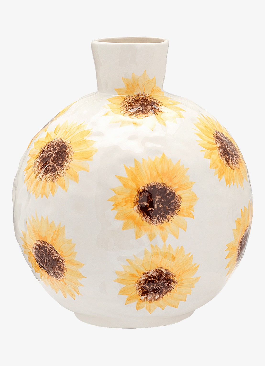 Anna + Nina Sunflower vaas 28 cm - voorkant geel