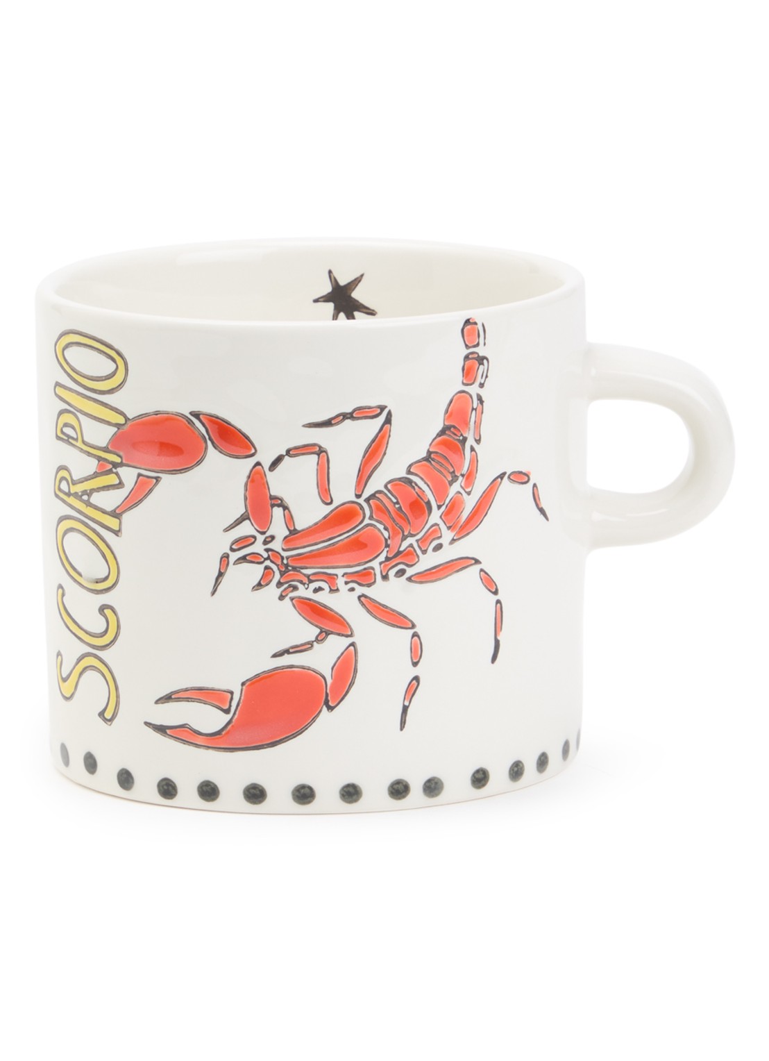 Anna + Nina The Scorpio Zodiac mok 50 cl - voorkant gebroken wit
