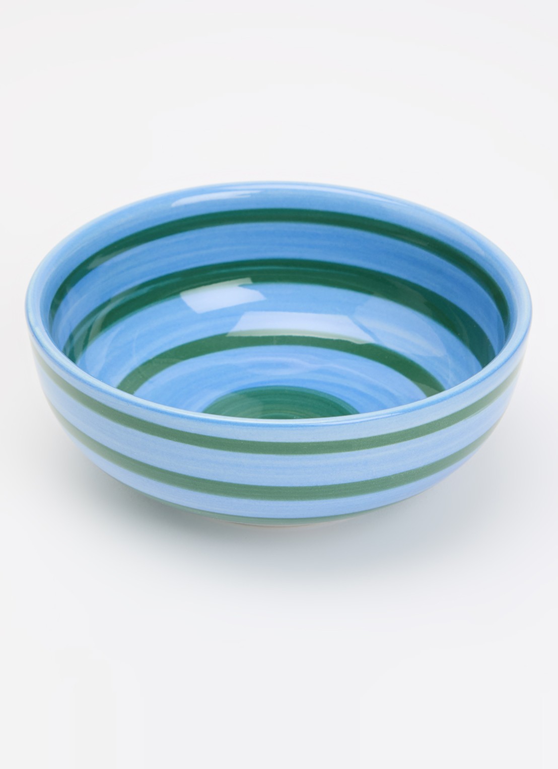Anna + Nina Tide & Leaf dipschaal 10 cm  - voorkant 2 blauw