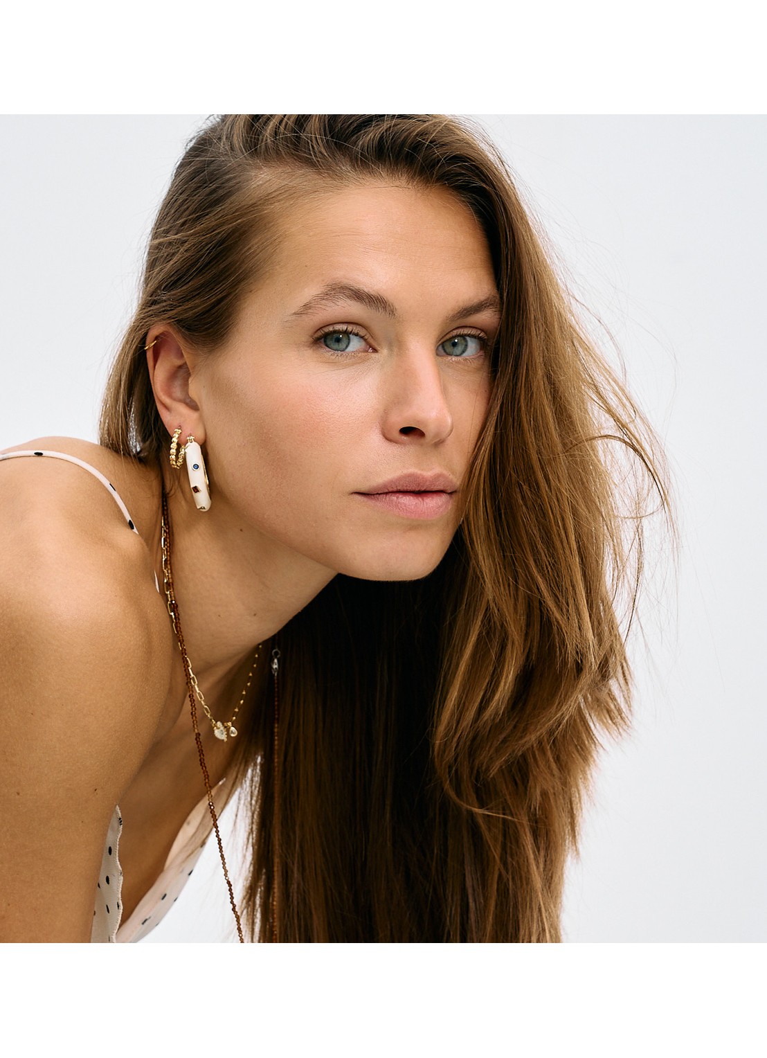 Anna + Nina Tutti Frutti oorringen verguld - detail 4 goud