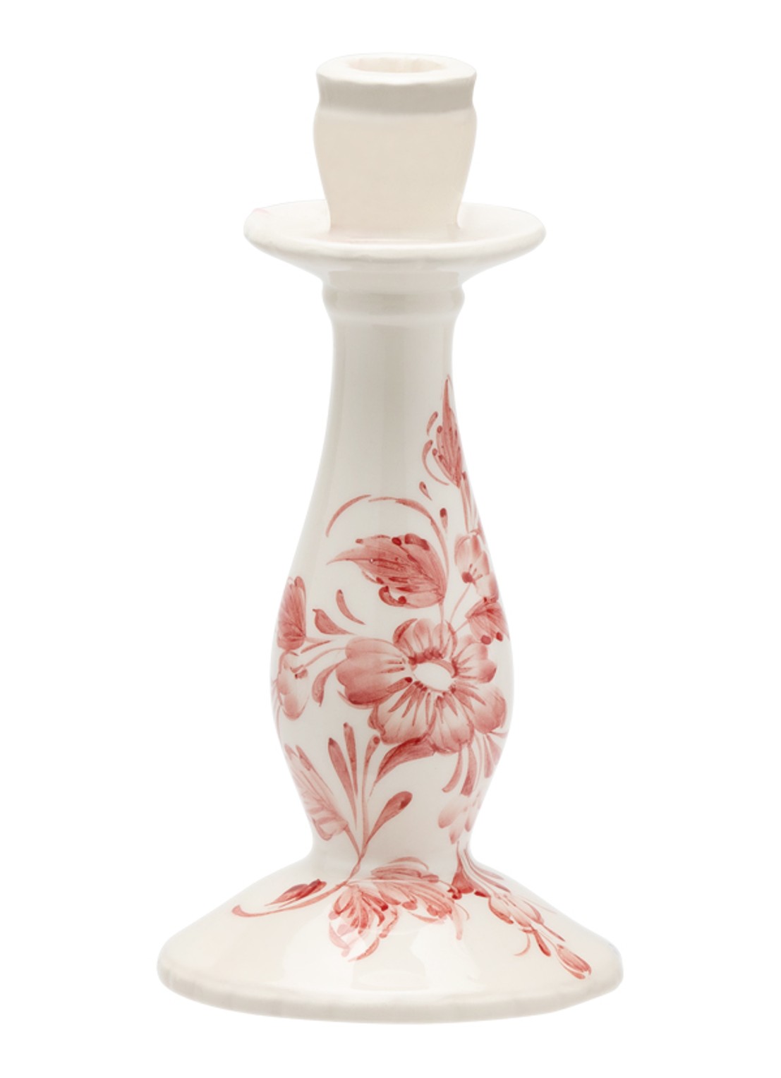 Anna + Nina Whimsical kandelaar 25 cm - voorkant roze