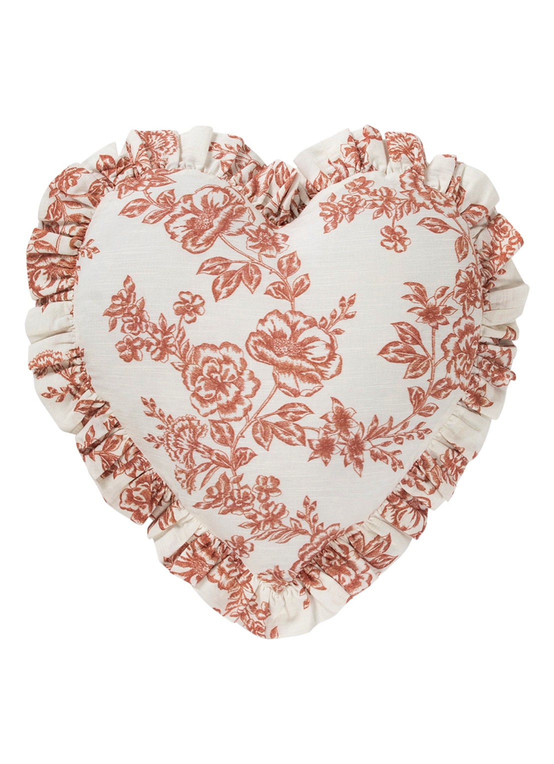 Anna + Nina Whimsical Rose sierkussen 44 x 52 cm - voorkant 3 gebroken wit
