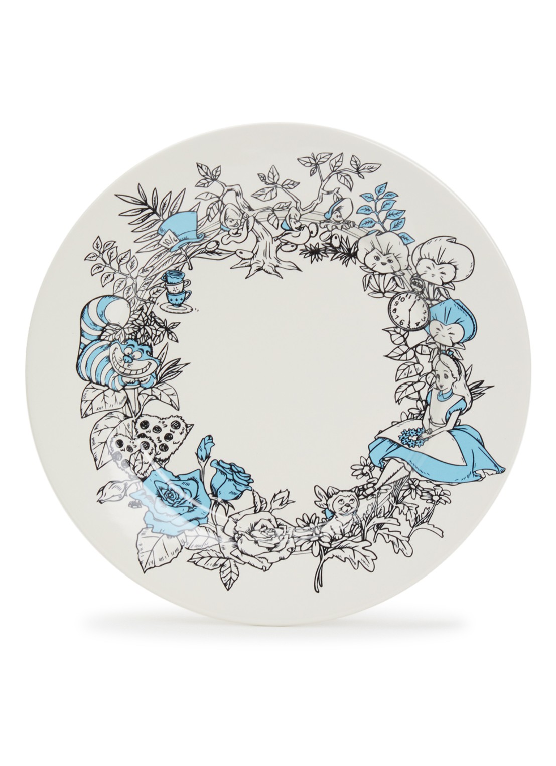 Anna + Nina Wonderland Whimsy ontbijtbord 22,5 cm - voorkant gebroken wit