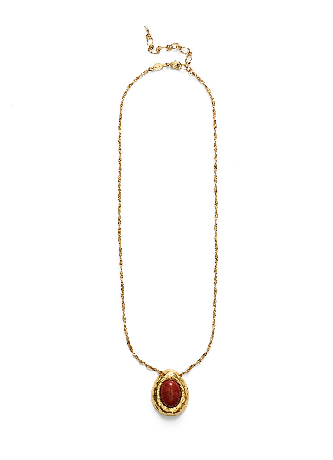 ANNI LU Cherry on top ketting verguld - voorkant goud