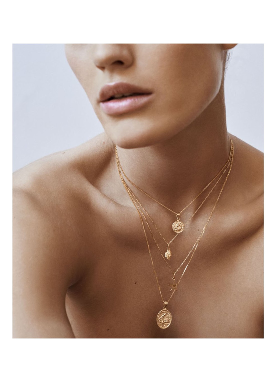 ANNI LU Forget Me Not hanger verguld - detail goud