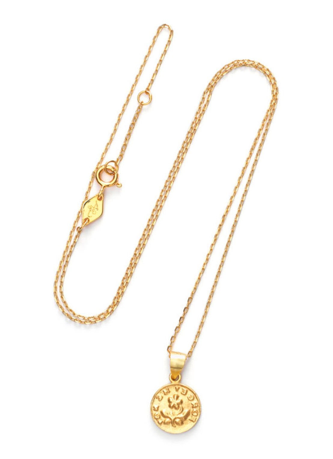 ANNI LU Forget Me Not hanger verguld - voorkant 2 goud