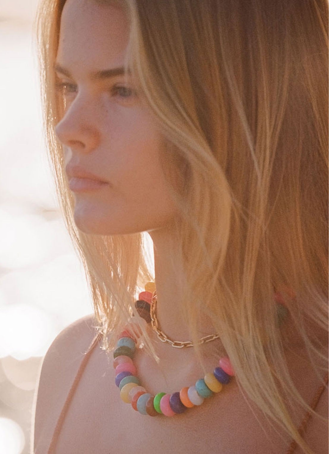 ANNI LU Golden Hour ketting verguld - voorkant 2 goud