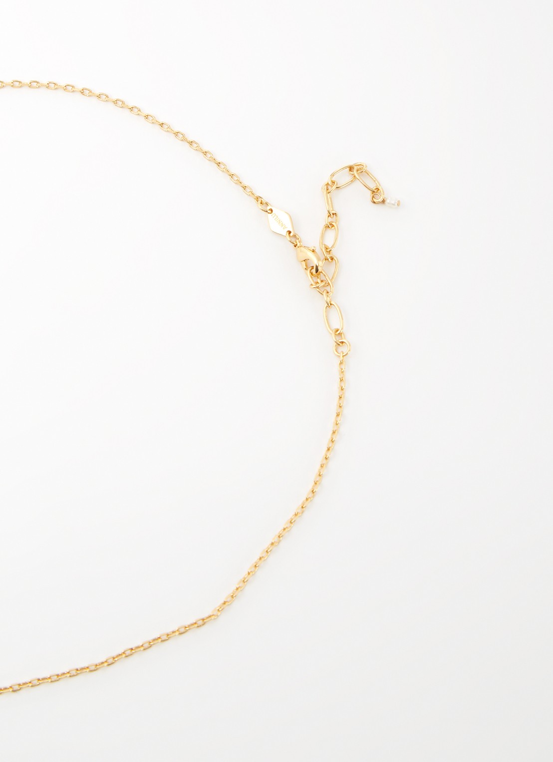 ANNI LU Golden Pebble ketting verguld - detail 2 goud