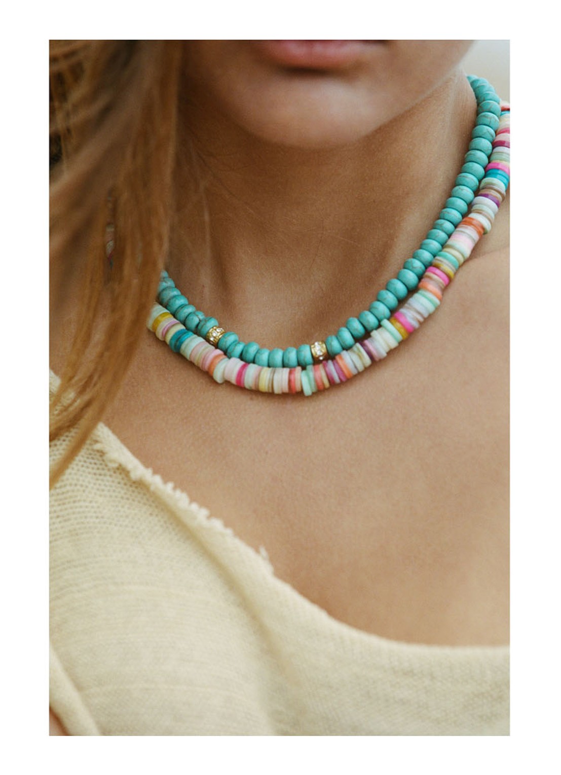 ANNI LU Holiday ketting verguld - detail 2 multicolor