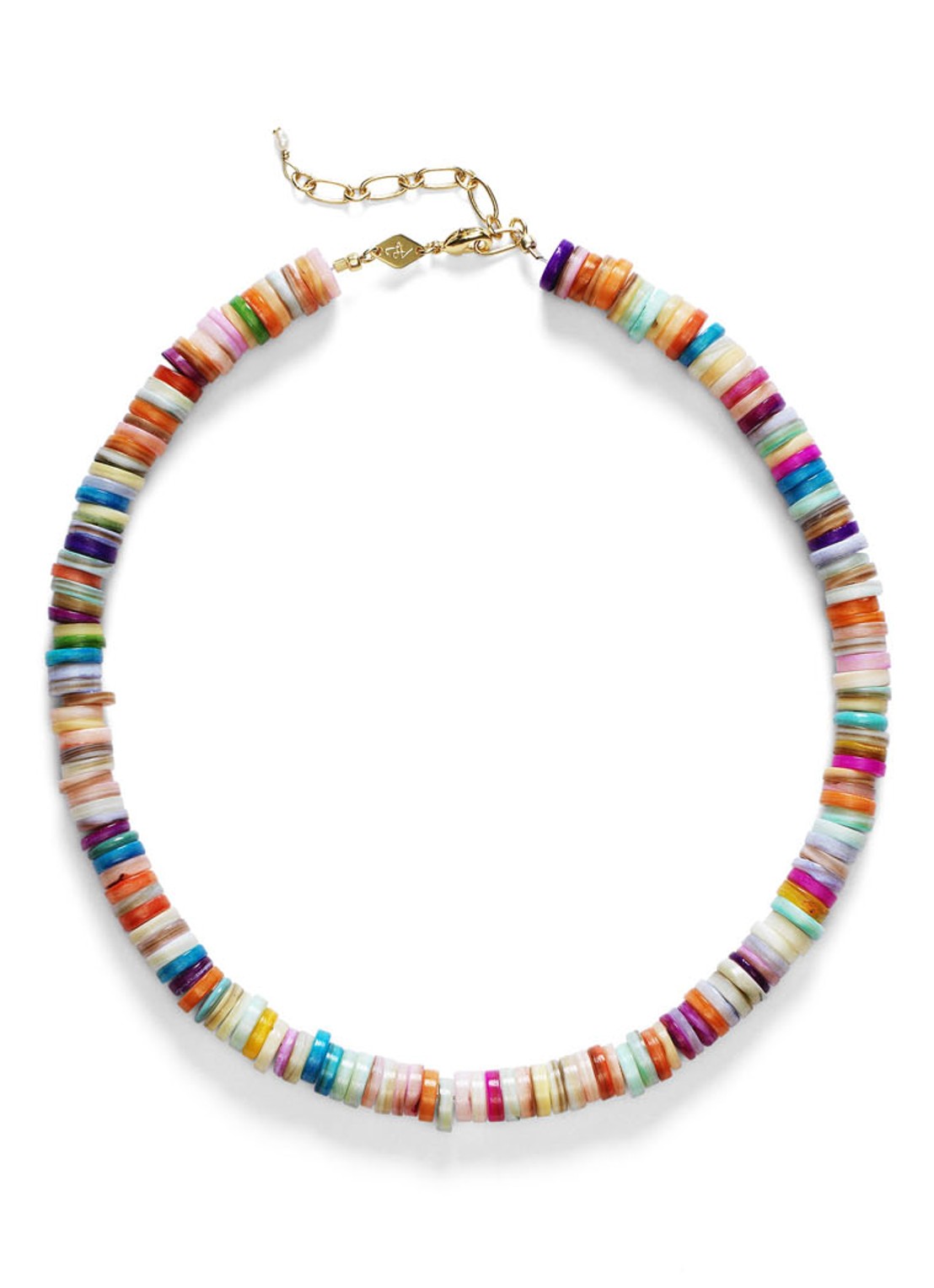ANNI LU Holiday ketting verguld - voorkant multicolor