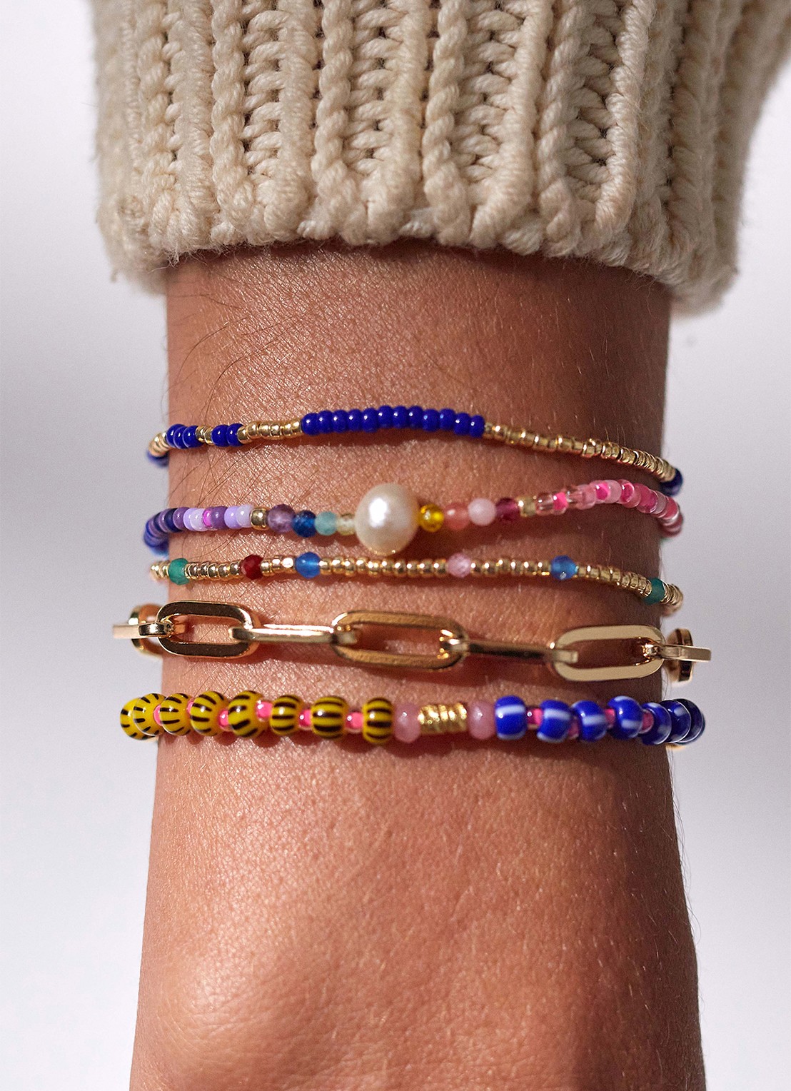 ANNI LU Juvel armband verguld - detail goud