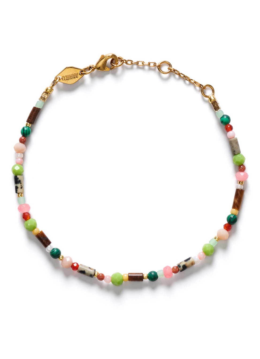 ANNI LU Little Treasure armband verguld - voorkant 2 multicolor