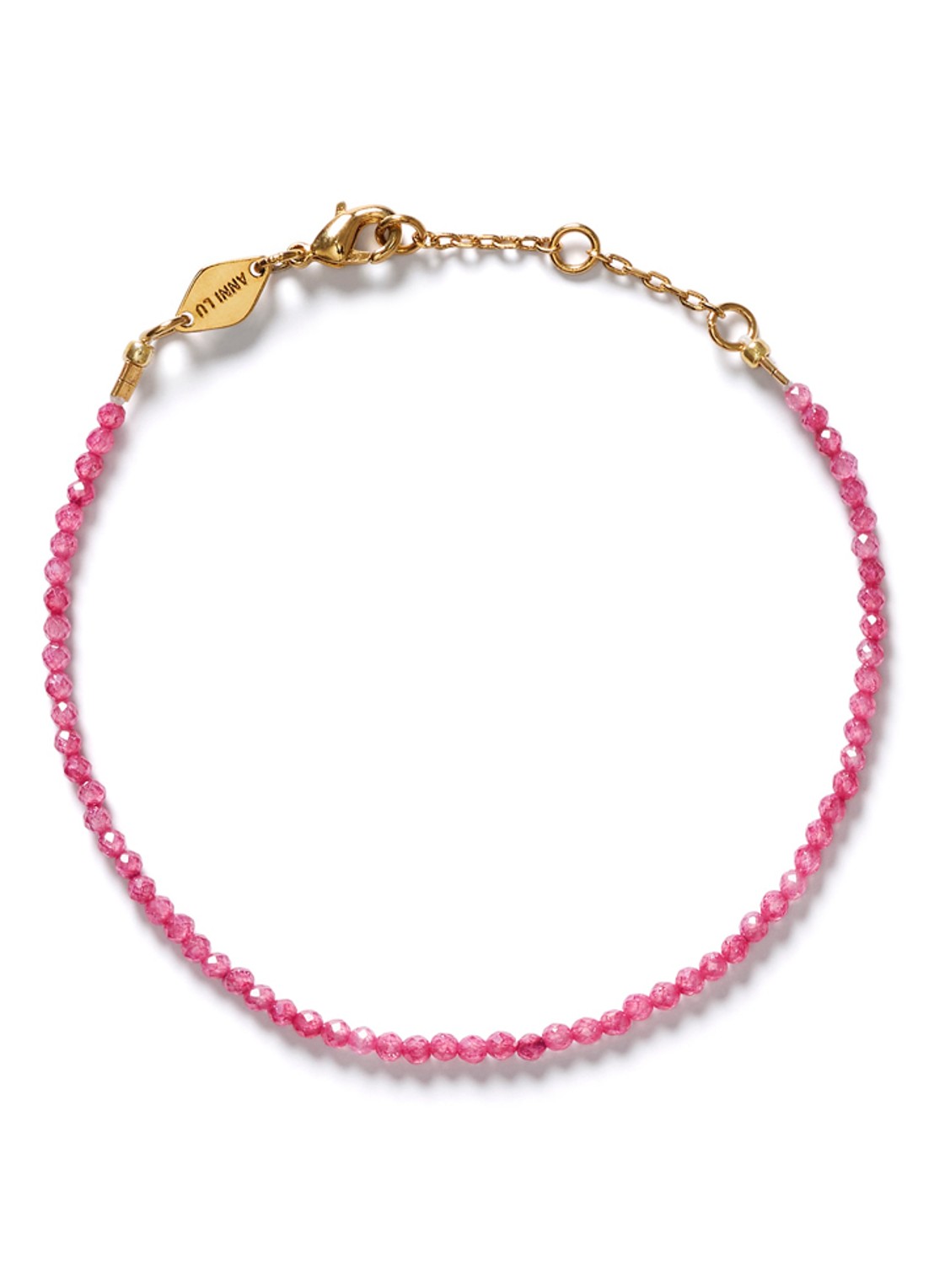 ANNI LU Pink Mood armband - voorkant roze