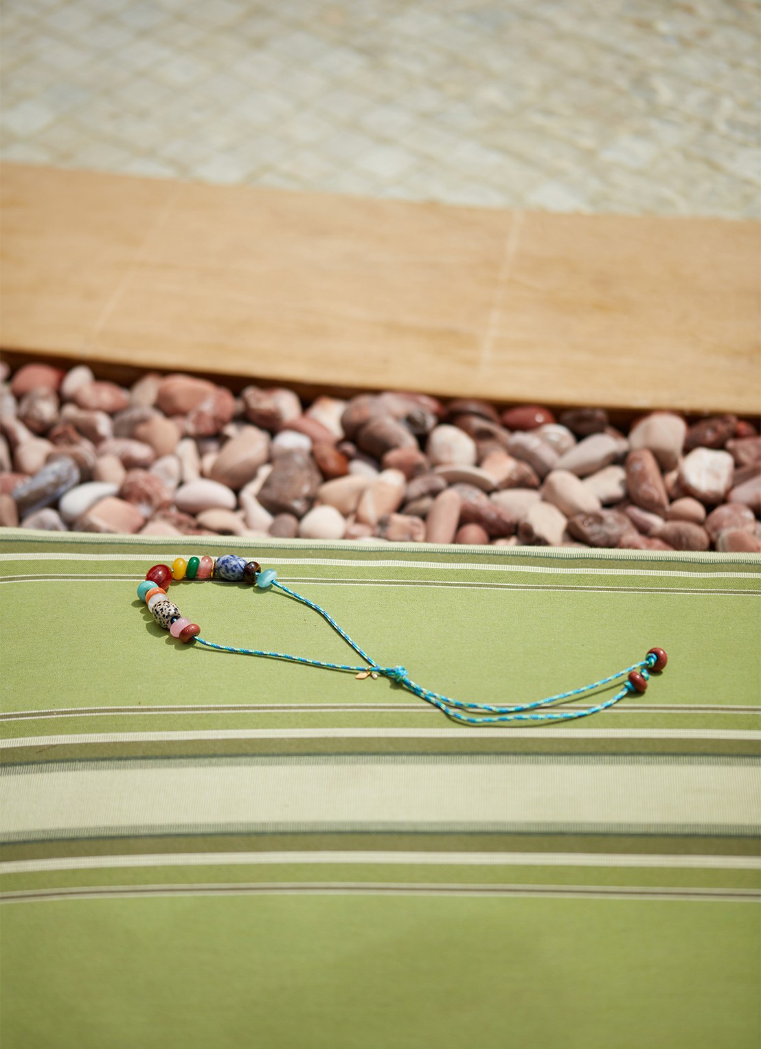 ANNI LU Poolside ketting  - detail 4 turquoise