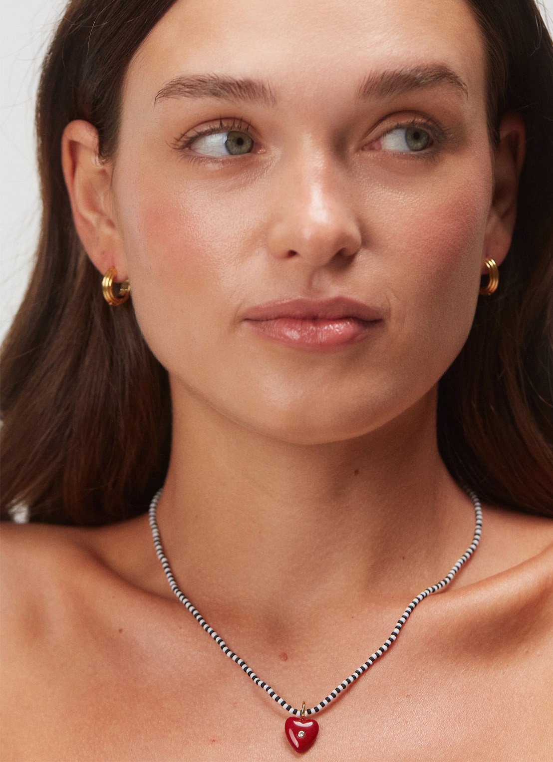 ANNI LU Pure Heart ketting - voorkant 3 ivoor
