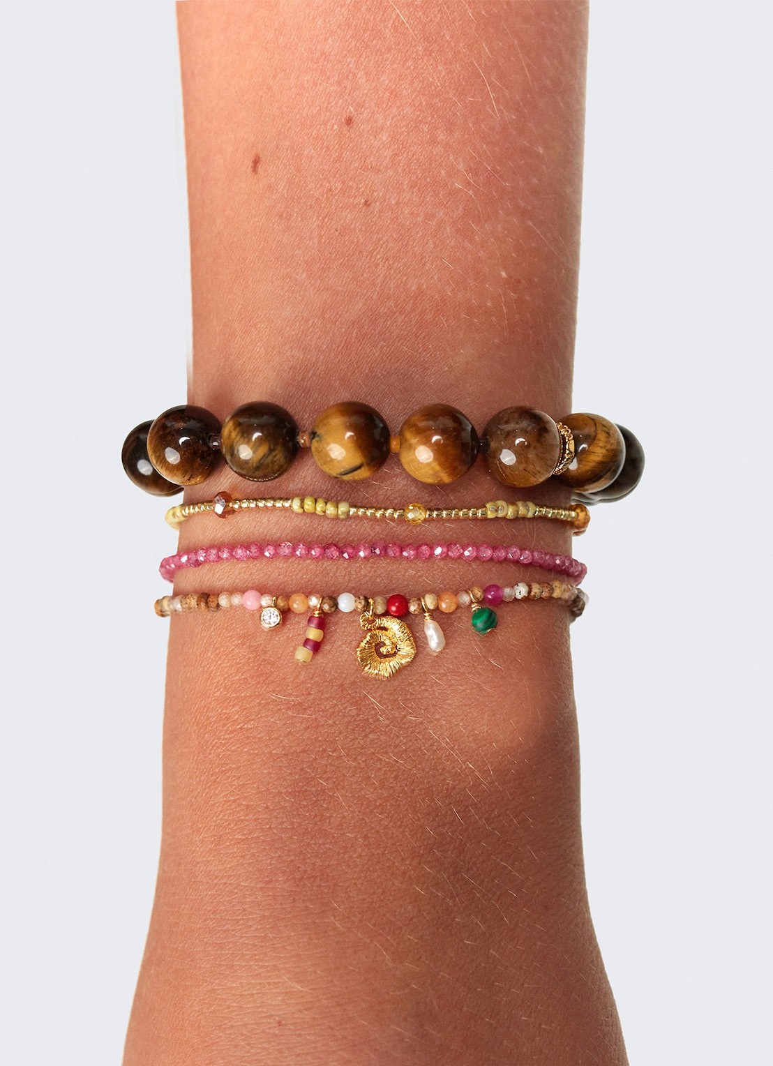 ANNI LU Sandy Harmony armband verguld - detail 3 goud